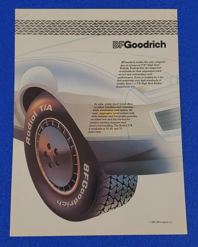 1982 goodrich advanced - b.f.,